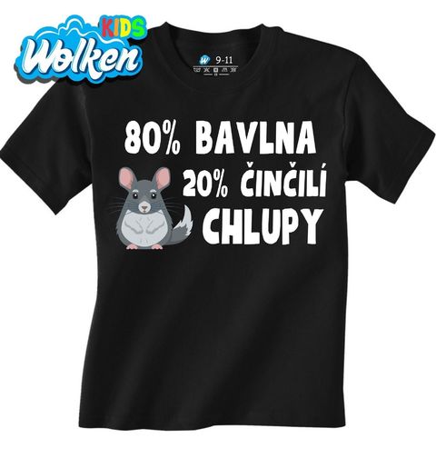 Obrázek produktu Dětské tričko 80 % Bavlna, 20 % Činčilí Chlupy