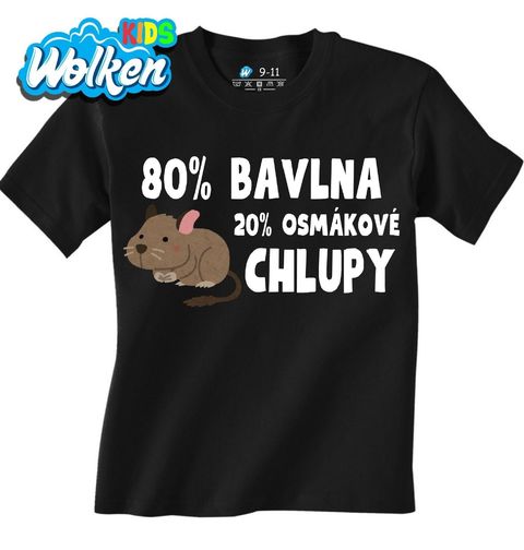 Obrázek produktu Dětské tričko 80 % Bavlna, 20 % Osmákové Chlupy
