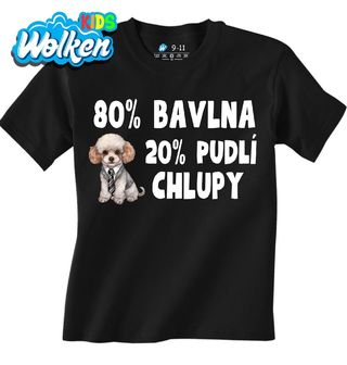 Dětské tričko 80 % Bavlna, 20 % Pudlí Chlupy.jpg