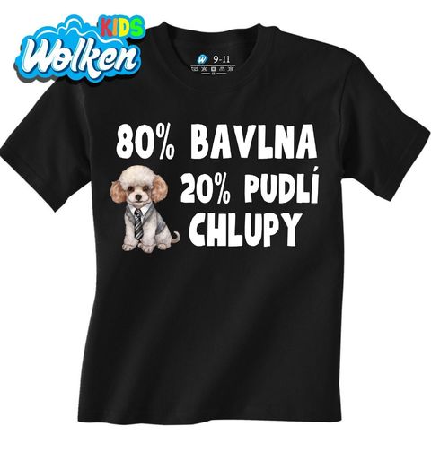 Obrázek produktu Dětské tričko 80 % Bavlna, 20 % Pudlí Chlupy
