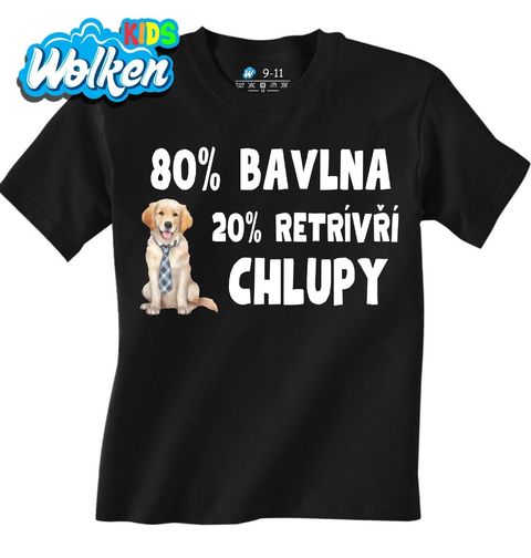 Obrázek produktu Dětské tričko 80 % Bavlna, 20 % Retrívří Chlupy