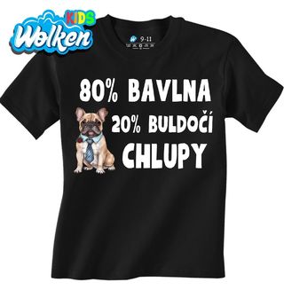 Dětské tričko 80 % Bavlna, 20 % Buldočí Chlupy.jpg