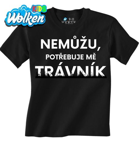 Obrázek produktu Dětské tričko Nemůžu, potřebuje mě trávník