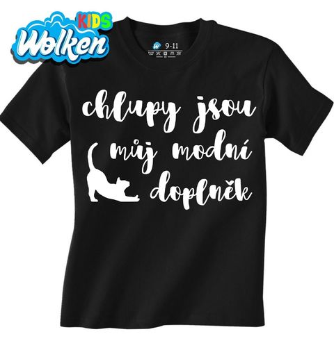 Obrázek produktu Dětské tričko Kočičí chlupy jsou můj módní doplněk