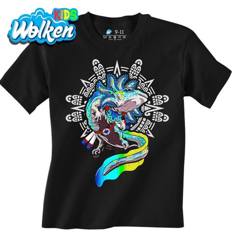 Obrázek produktu Dětské tričko Aztécký Válečník Axolotl
