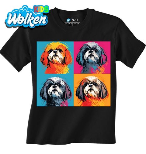 Obrázek produktu Dětské tričko Pop-art Shih-tzu
