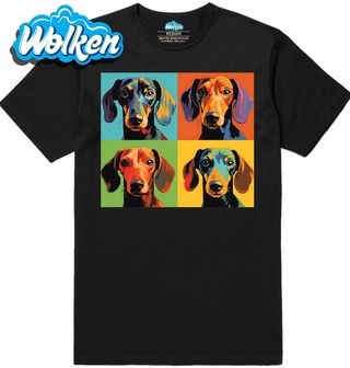 Pánské tričko Pop-art Jezevčík.jpg
