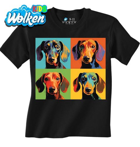 Obrázek produktu Dětské tričko Pop-art Jezevčík