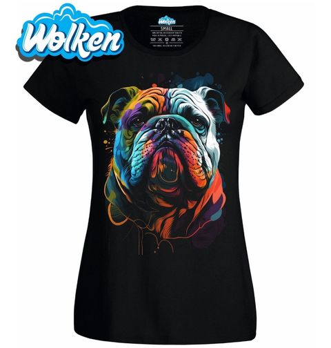Obrázek produktu Dámské tričko Barevný Bulldog