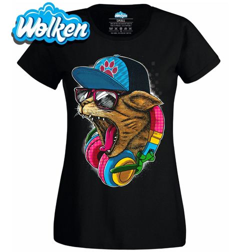 Obrázek produktu Dámské tričko Cool DJ Kočka Streetwear