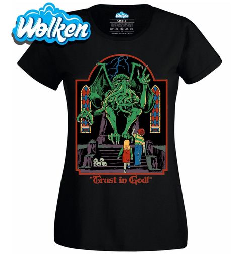 Obrázek produktu Dámské tričko Cthulhu Steven Rhodes Trust in God