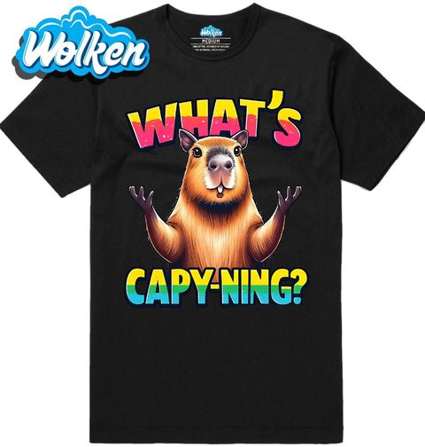 Obrázek produktu Pánské tričko Kapybara What’s Capy-ning?