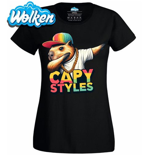 Obrázek produktu Dámské tričko Dabující Kapybara Capy Styles