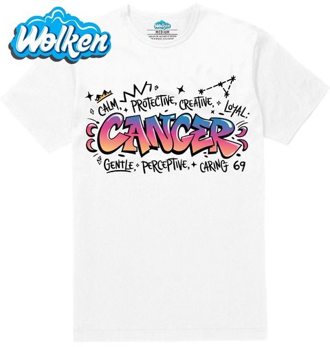 Obrázek produktu Pánské tričko Horoskop Rak Cancer Graffiti