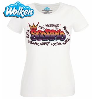 Dámské tričko  Horoskop Štír Scorpio Graffiti.jpg