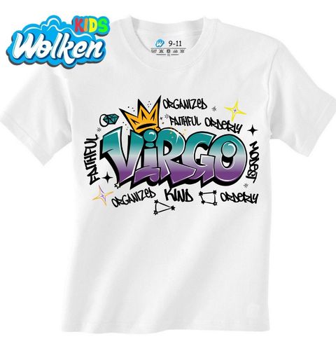 Obrázek produktu Dětské tričko Horoskop Panna Virgo Graffiti