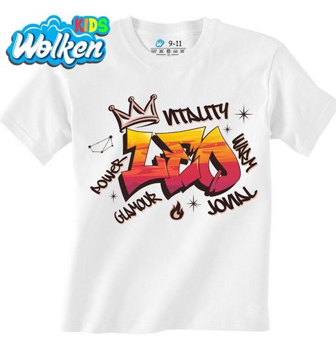 Obrázek produktu Dětské tričko Horoskop Lev Leo Graffiti