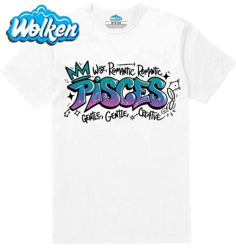 Obrázek produktu Pánské tričko Horoskop Ryby Pisces Graffiti
