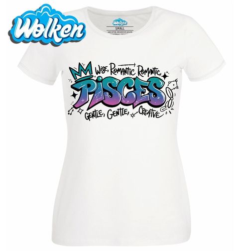 Obrázek produktu Dámské tričko Horoskop Ryby Pisces Graffiti