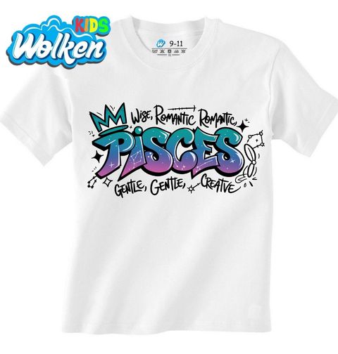 Obrázek produktu Dětské tričko Horoskop Ryby Pisces Graffiti