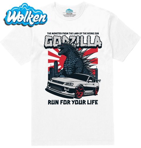 Obrázek produktu Pánské tričko Tokyo Drift Godzilla Run For Your Life
