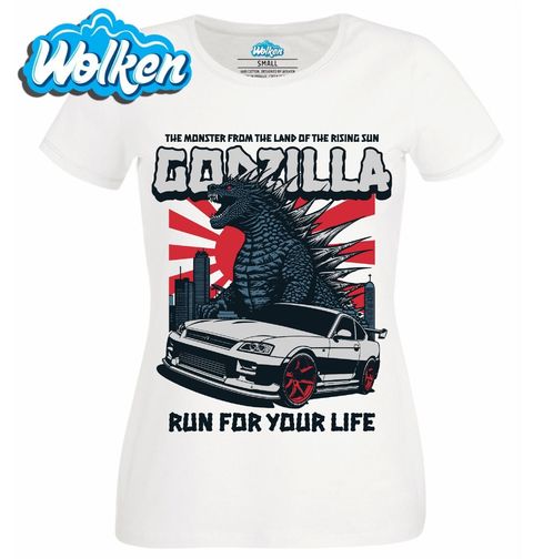 Obrázek produktu Dámské tričko Tokyo Drift Godzilla Run For Your Life
