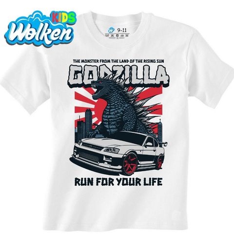 Obrázek produktu Dětské tričko Tokyo Drift Godzilla Run For Your Life