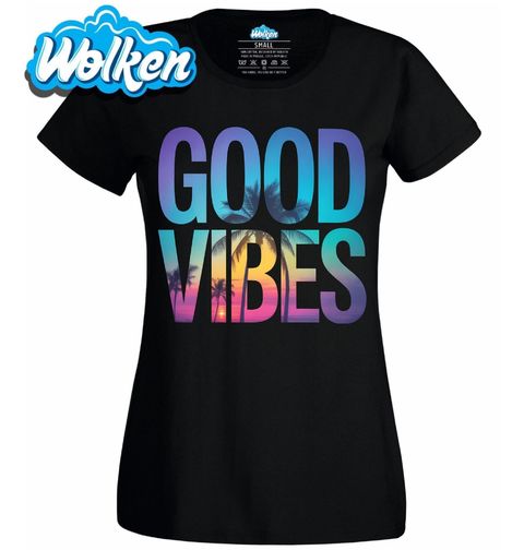 Obrázek produktu Dámské tričko Letní Palmy na Pláži Good Vibes