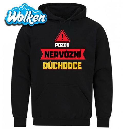 Obrázek produktu Pánská mikina Pozor, nervózní důchodce