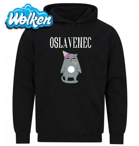 Obrázek produktu Pánská mikina Smutná kočka Oslavenec 