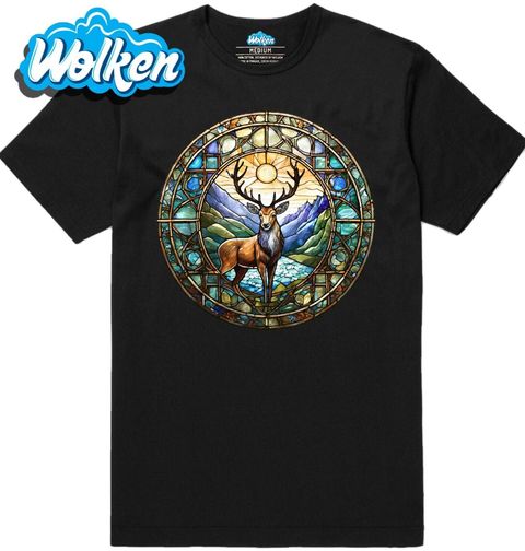Obrázek produktu Pánské tričko Jelení vitráž Stained Glass