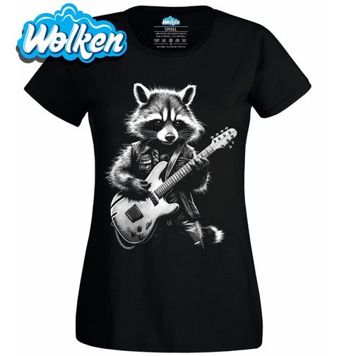 Obrázek produktu Dámské tričko Rockový Mýval s Kytarou