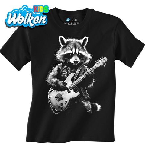 Obrázek produktu Dětské tričko Rockový Mýval s Kytarou
