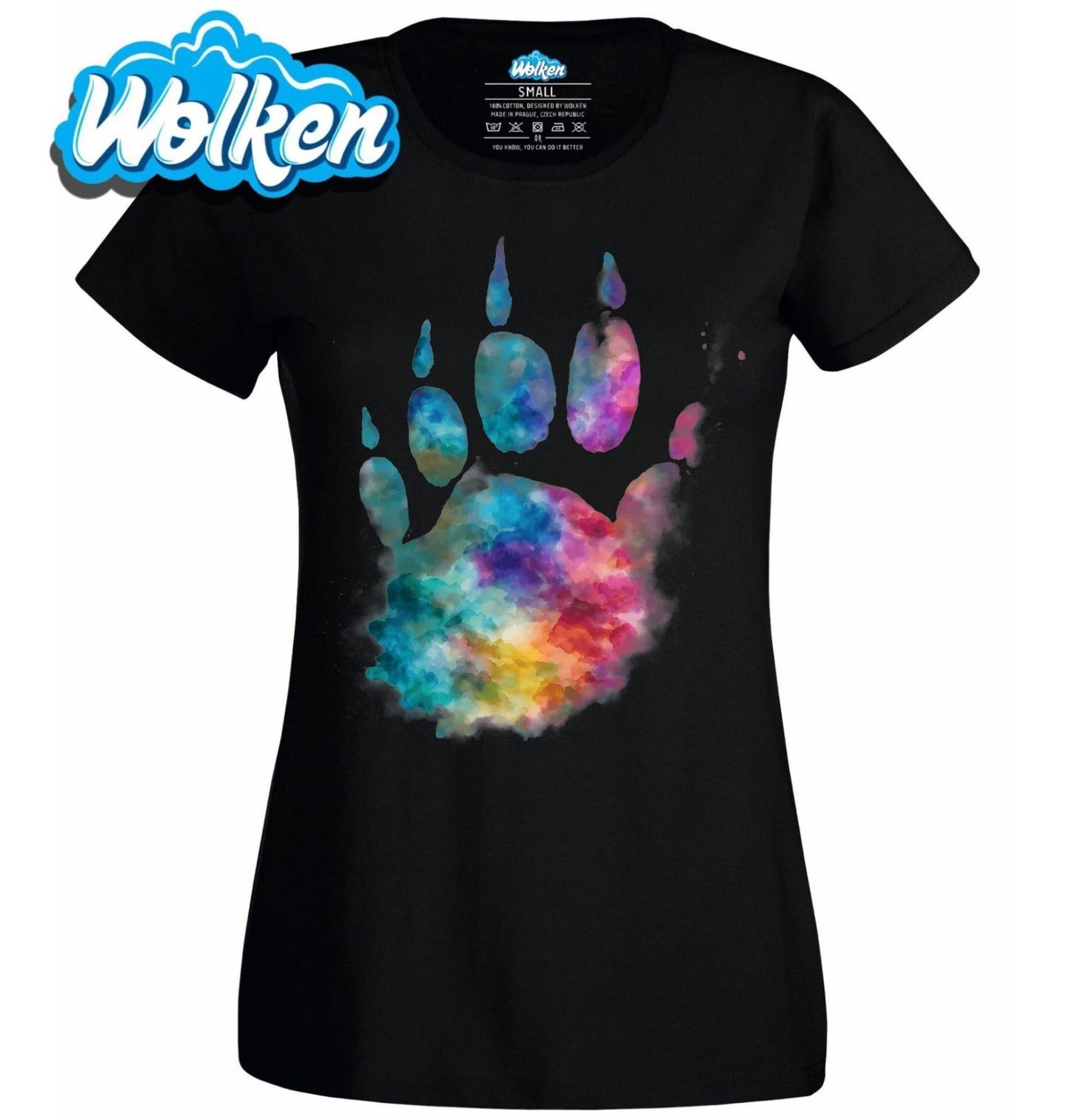 Dámské tričko Otisk Tlapy Medvěda.jpg