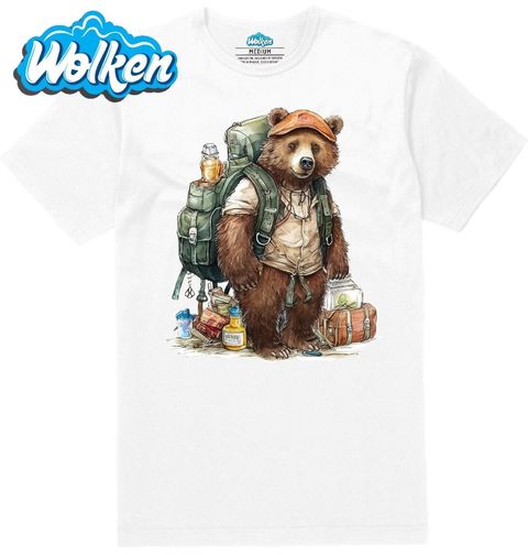 Obrázek produktu Pánské tričko Medvěd na Výpravě Hiking Bear