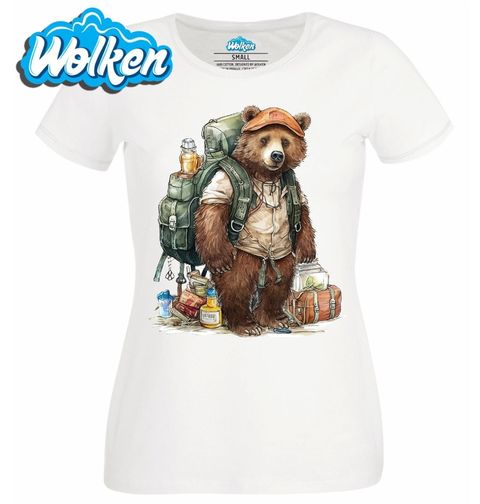 Obrázek produktu Dámské tričko Medvěd na Výpravě Hiking Bear