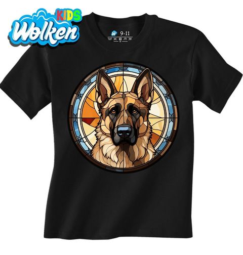 Obrázek produktu Dětské tričko Německý ovčák ve Vitráži Stained Glass