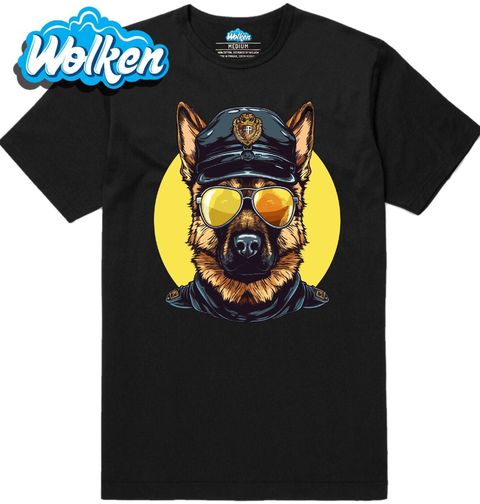 Obrázek produktu Pánské tričko Policejní Německý ovčák ve Službě