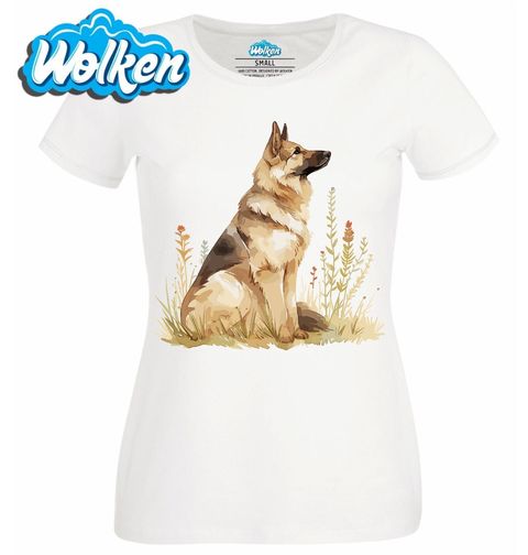 Obrázek produktu Dámské tričko Klidný Německý ovčák
