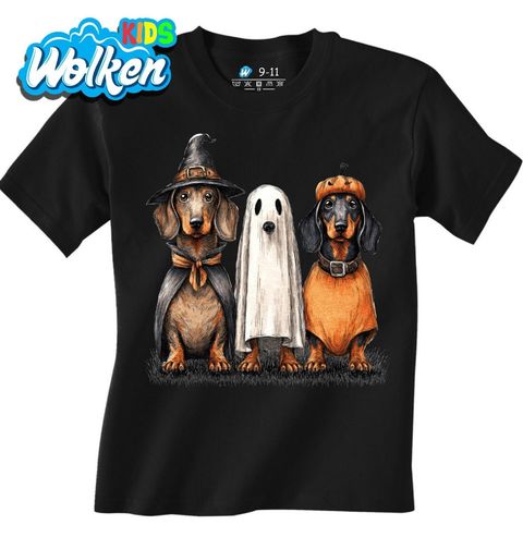 Obrázek produktu Dětské tričko Jezevčíci v přestrojení na Halloween