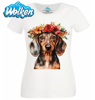 Dámské tričko  Jezevčík s Květinovou Korunou.jpg
