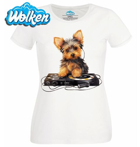 Obrázek produktu Dámské tričko DJ Jorkšírský teriér