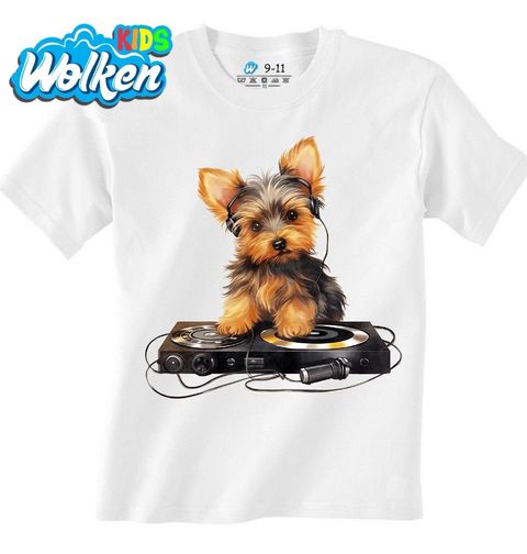 Obrázek produktu Dětské tričko DJ Jorkšírský teriér