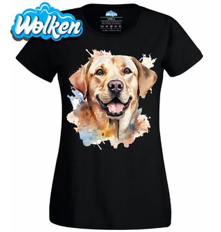 Dámské tričko Věrný Labradorský retrívr.jpg