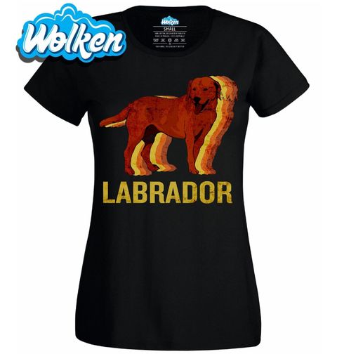 Obrázek produktu Dámské tričko Retro Labradorský retrívr