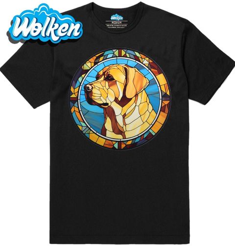 Obrázek produktu Pánské tričko Labradorský retrívr ve Vitráži Stained Glass
