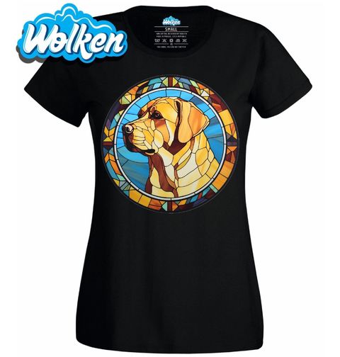 Obrázek produktu Dámské tričko Labradorský retrívr ve Vitráži Stained Glass