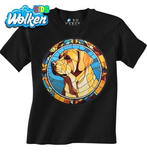 Obrázek produktu Dětské tričko Labradorský retrívr ve Vitráži Stained Glass