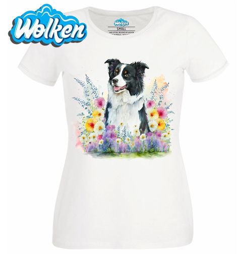 Obrázek produktu Dámské tričko Border kolie v Zahradě Květin