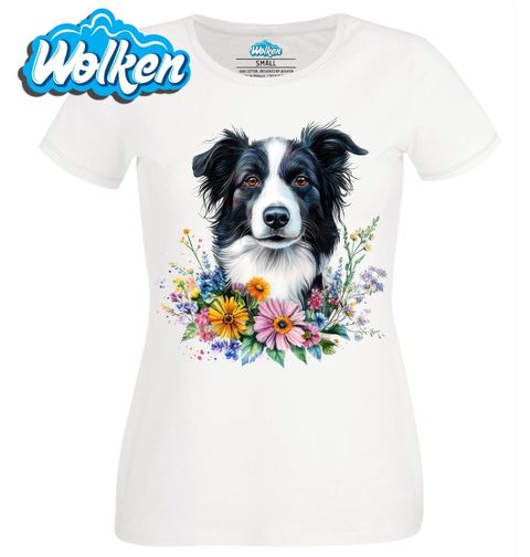Obrázek produktu Dámské tričko Border kolie v Přírodě